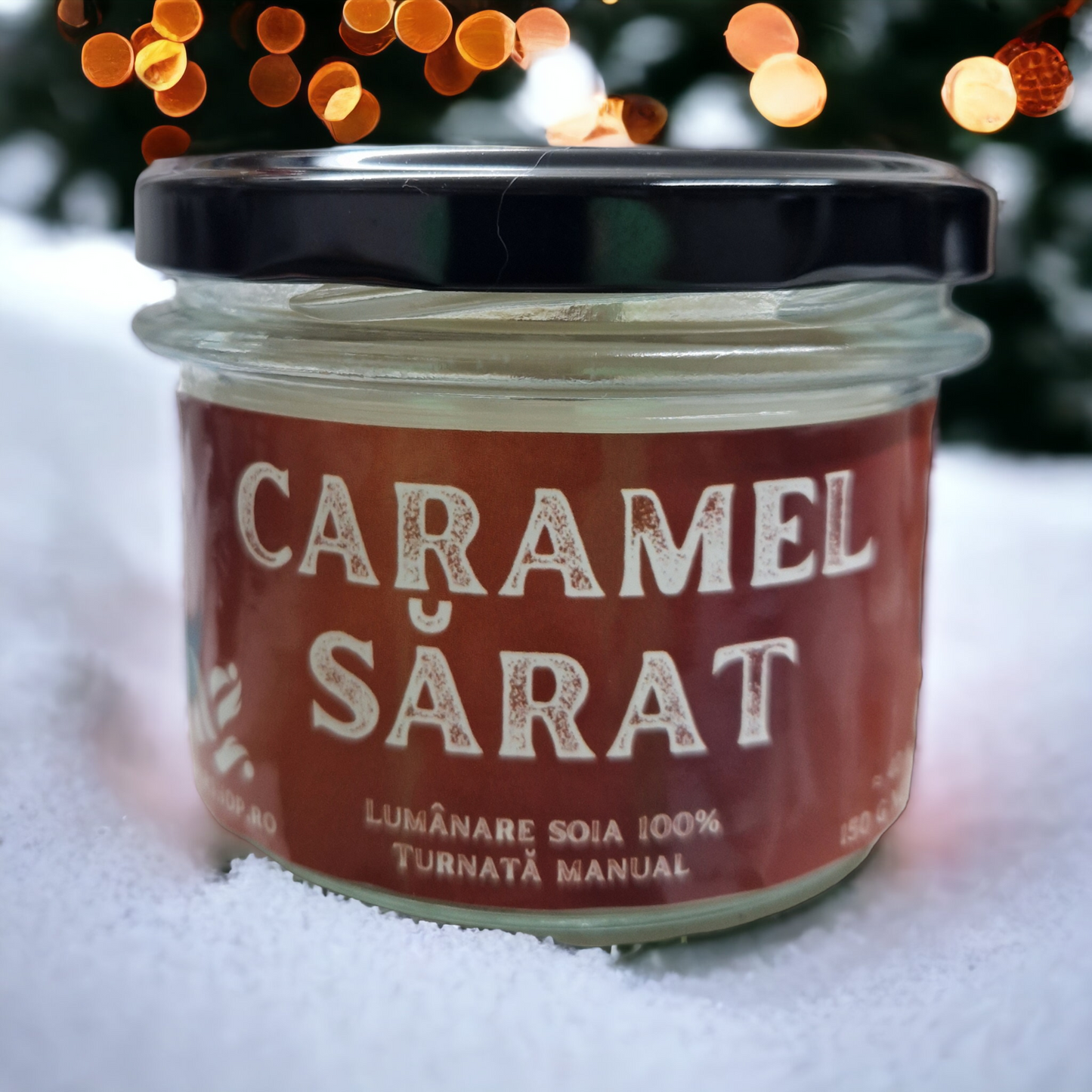 Lumânare parfumată soia Rural. Caramel Sărat