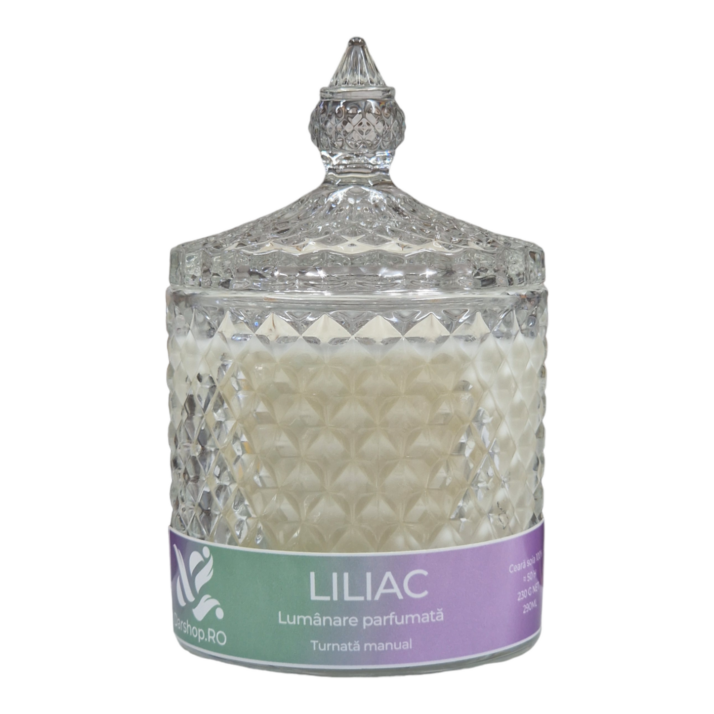 Lumânare soia Bombonieră. Liliac