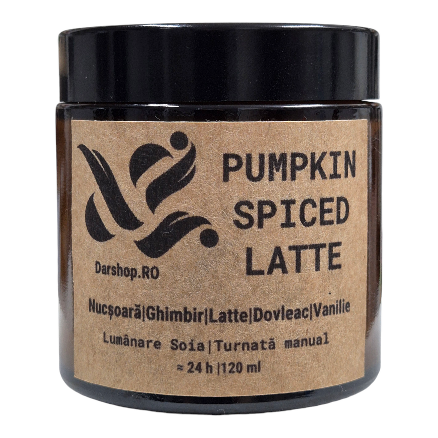 Lumânare parfumată ceară soia. Pumpkin Spiced Latte
