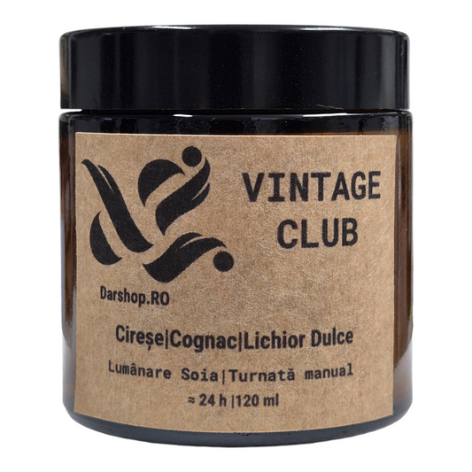 Vintage club. Lumânare soia