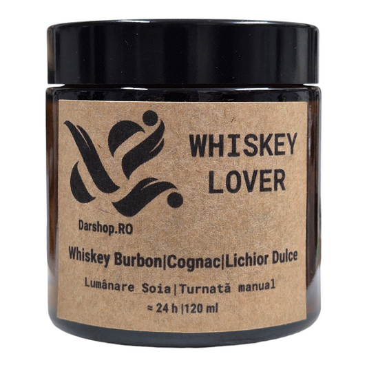 Whiskey Lover. Lumânare soia