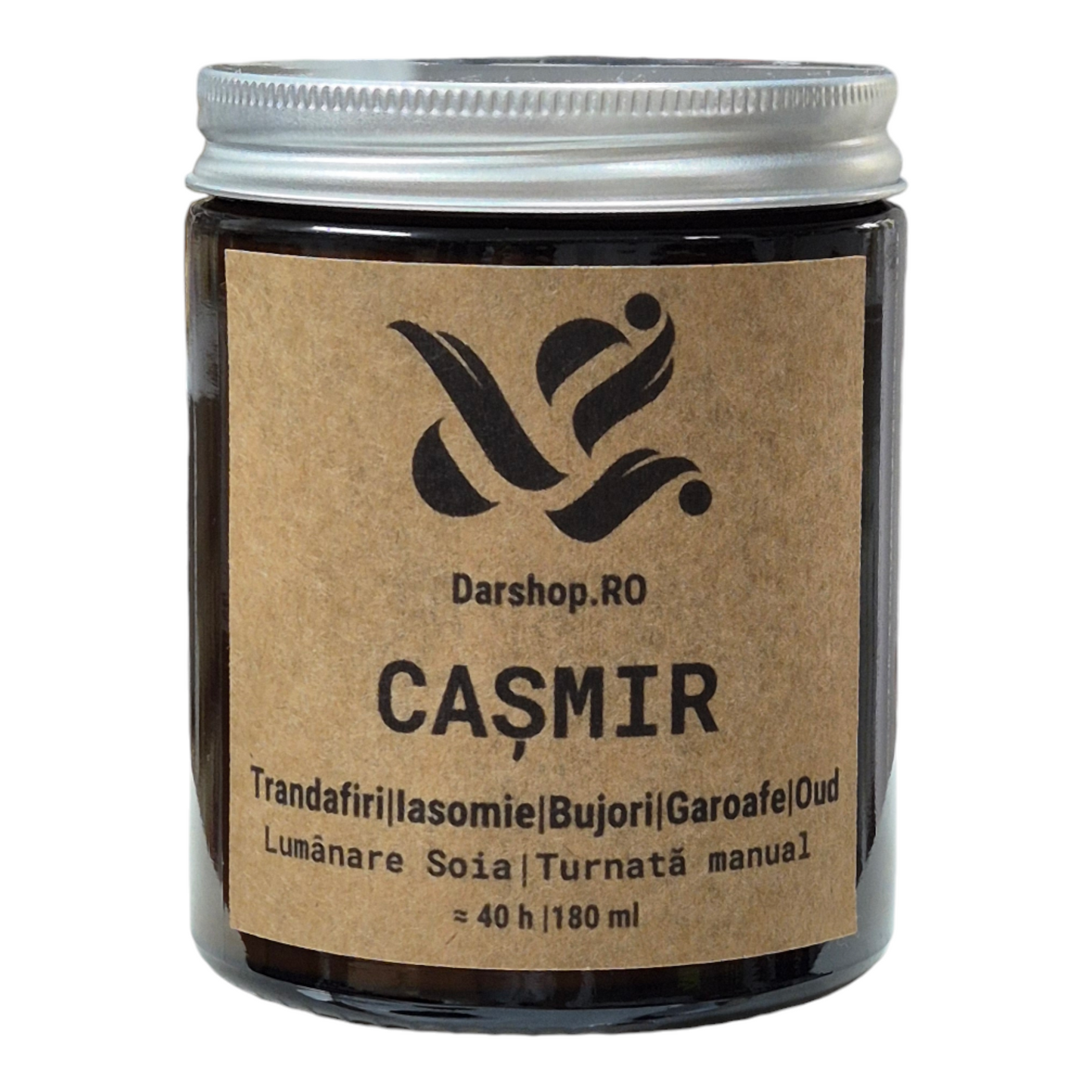 Lumânare parfumată ceară soia. Cașmir