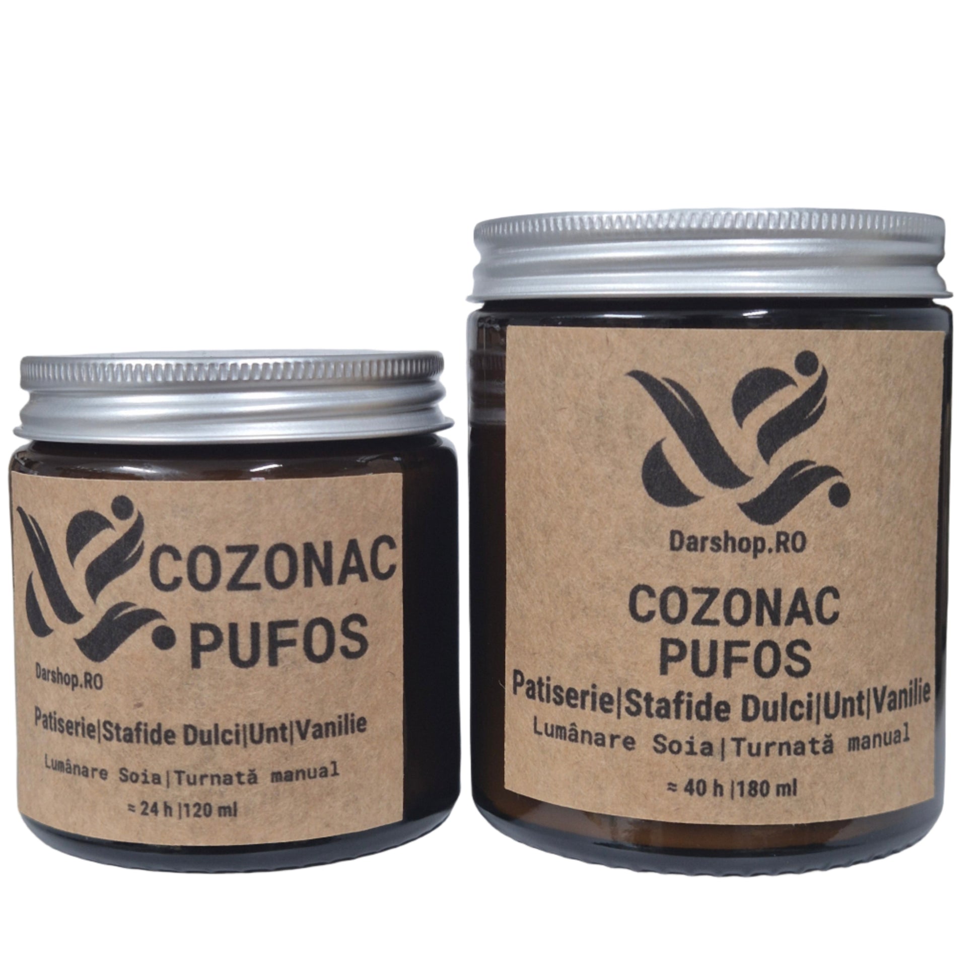 Lumânare handmade Cozonac Pufos, parfum gourmand de cozonac proaspăt cu stafide dulci, vanilie și unt