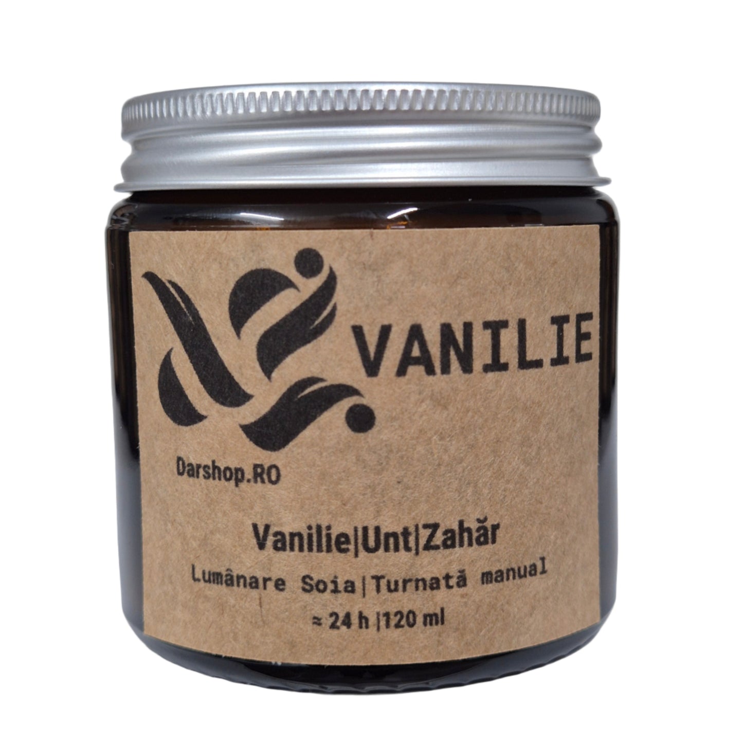 Lumanare soia cu puternic parfum de vanilie.