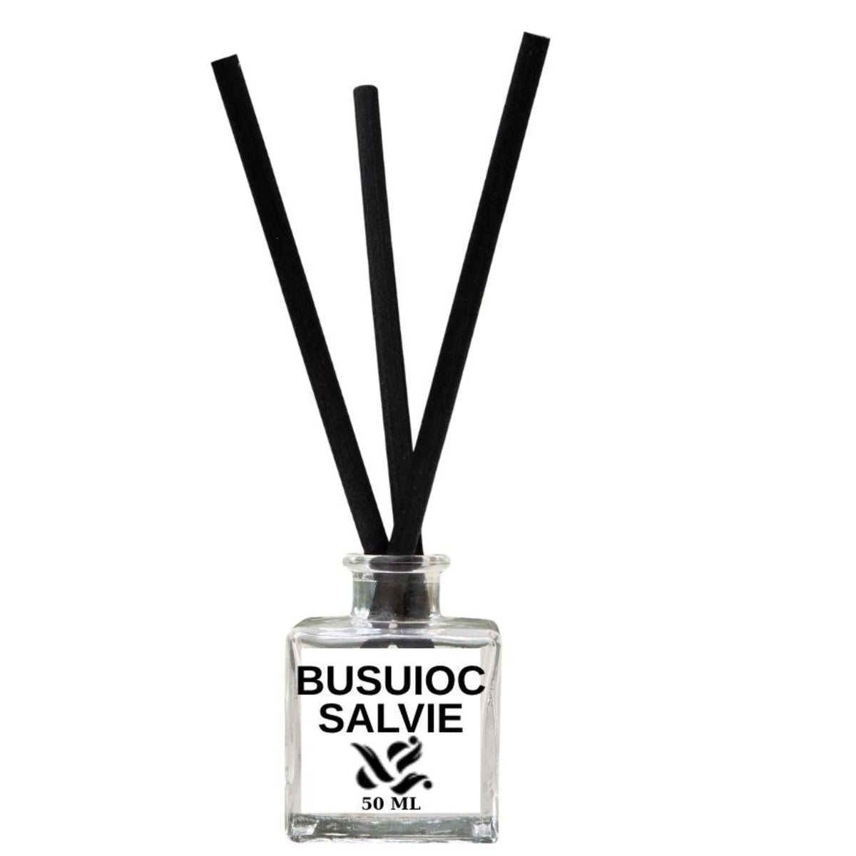 Busuioc și Salvie. Difuzor parfum (cu bețișoare)