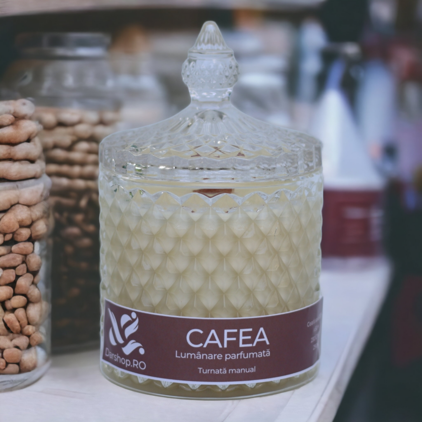 Lumânare soia Bombonieră. Cafea