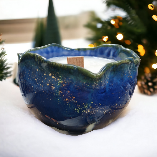 Lumânare parfumată soia Ceramică. Vâsc