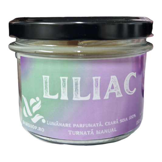 Lumânare parfumată soia Rural. Liliac