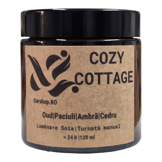 Lumânare parfumată ceară soia. Cozy Cottage
