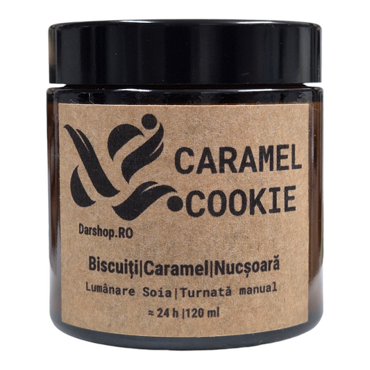 Lumânare parfumată ceară soia. Caramel Cookie
