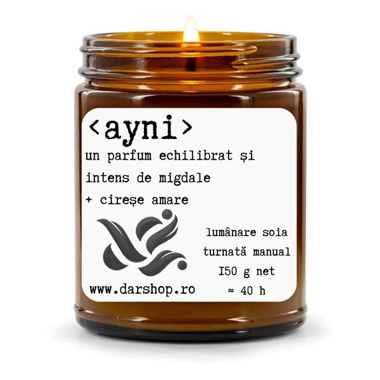 Ayni. Lumânare soia