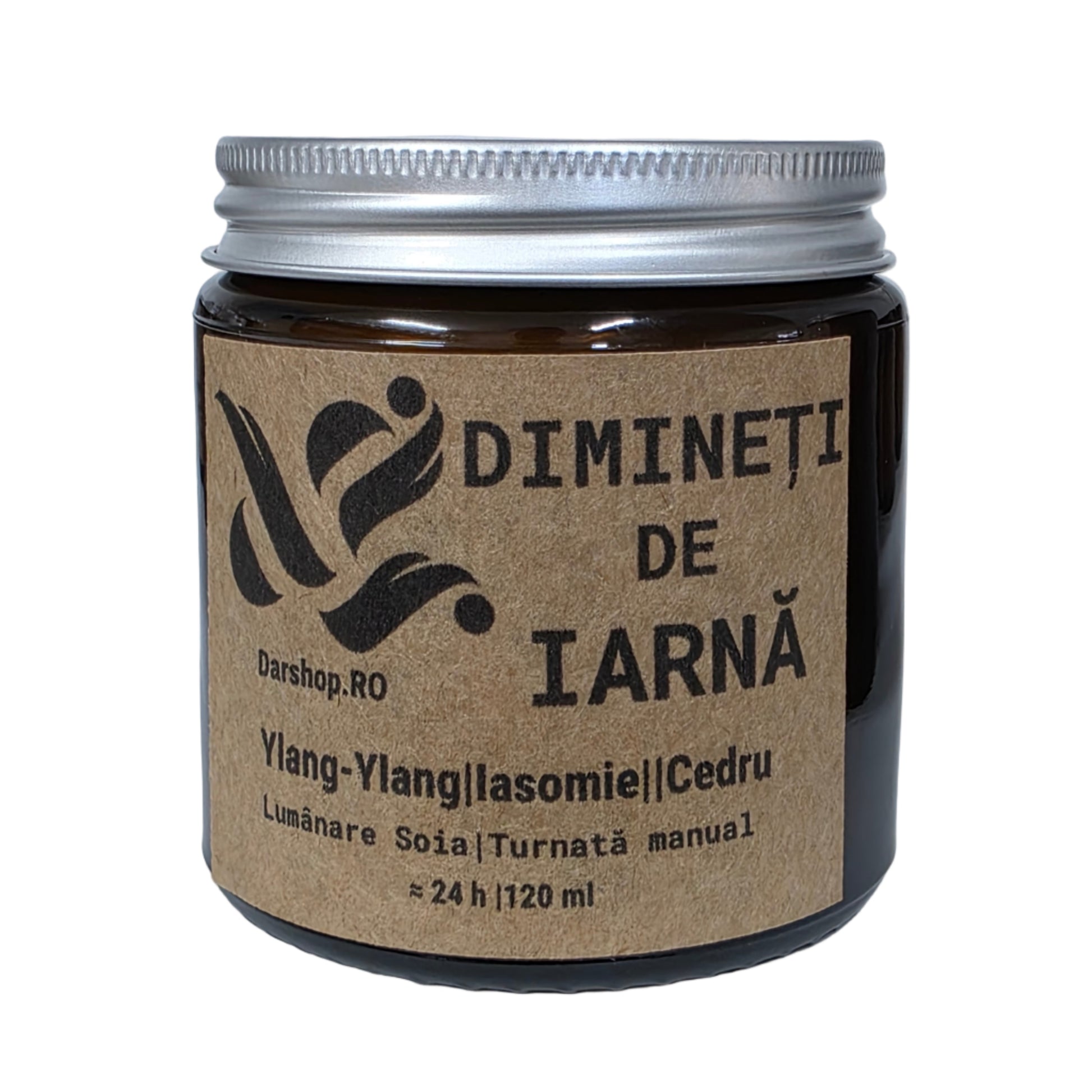 Lumânare Dimineți de Iarnă soia naturală, aromă proaspătă și elegantă pentru dimineți reci de iarnă.
