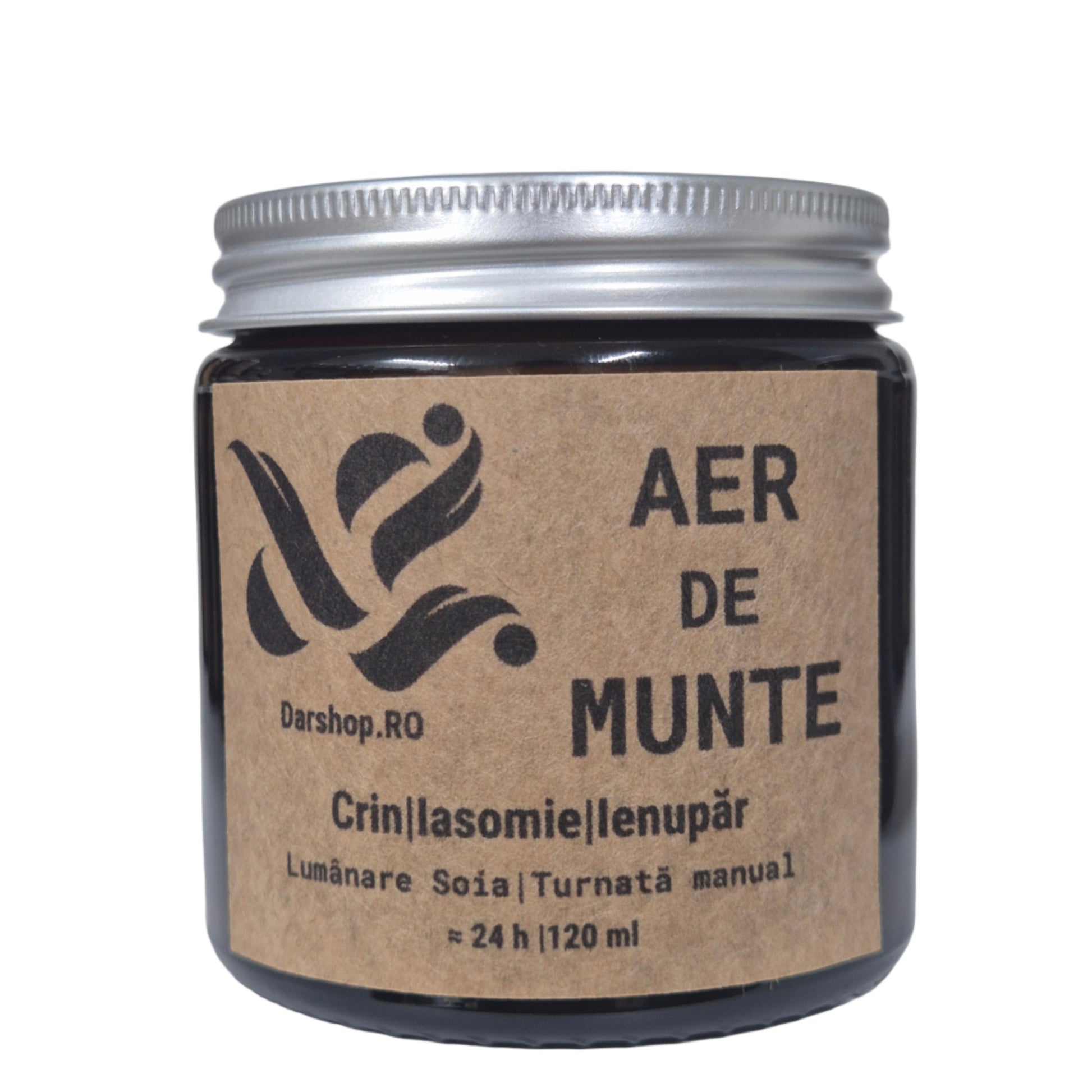 Lumânare parfumată din soia Aer de Munte, cu aromă proaspătă și revigorantă inspirată de aerul curat și fresh.