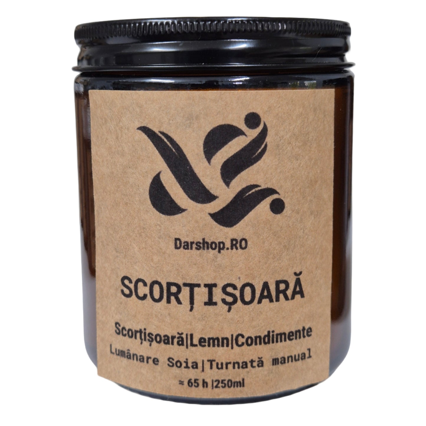 Scorțișoară. Lumânare soia