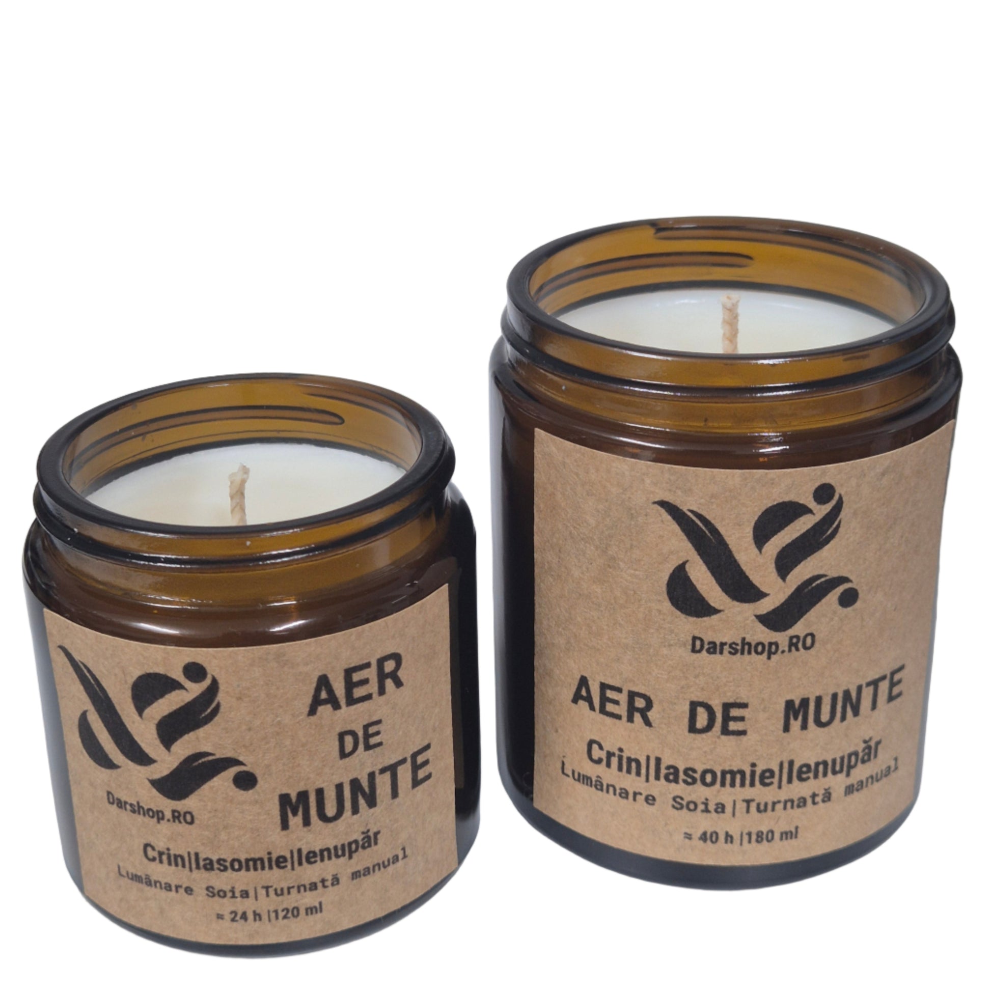 Lumânare parfumată din soia Aer de Munte, cu aromă proaspătă și revigorantă inspirată de aerul curat și fresh.