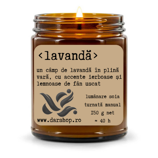 lumanare soia lavanda 