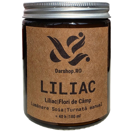 lumanare parfumata soia liliac