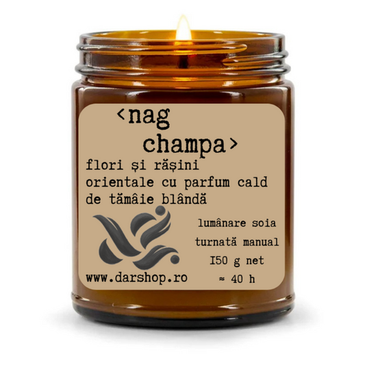 lumanare soia flori și rășini orientale cu parfum cald de tămâie blândă