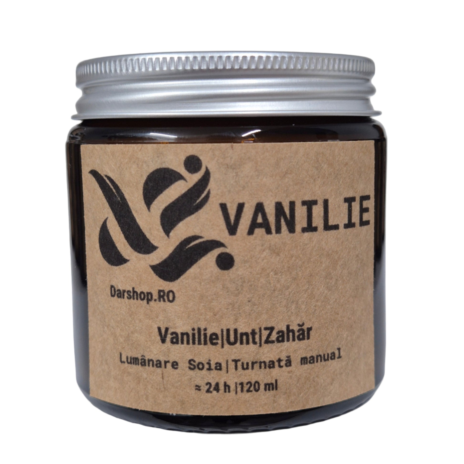 Lumanare soia cu puternic parfum de vanilie.