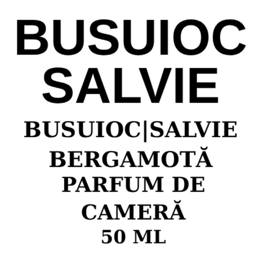Busuioc și Salvie. Difuzor parfum (cu bețișoare)