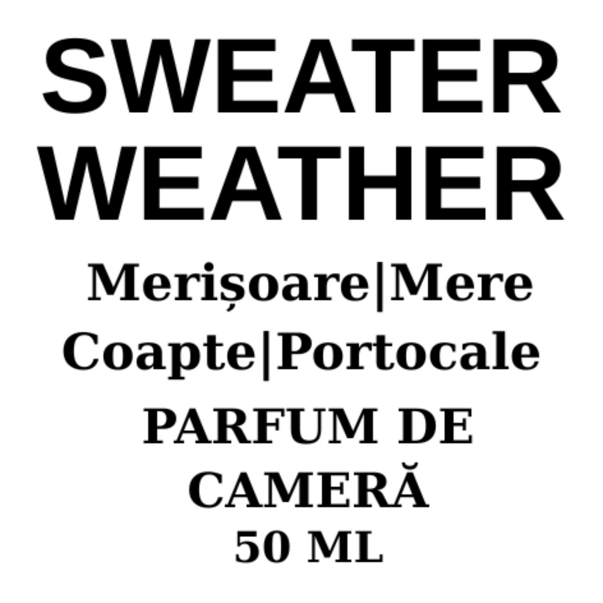 Sweater Weather.Difuzor parfum (cu bețișoare)