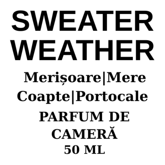 Sweater Weather.Difuzor parfum (cu bețișoare)