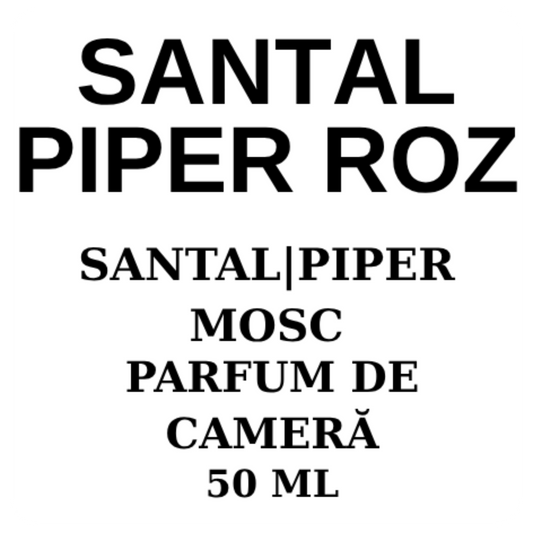 Santal & Piper Roz.Difuzor parfum (cu bețișoare)