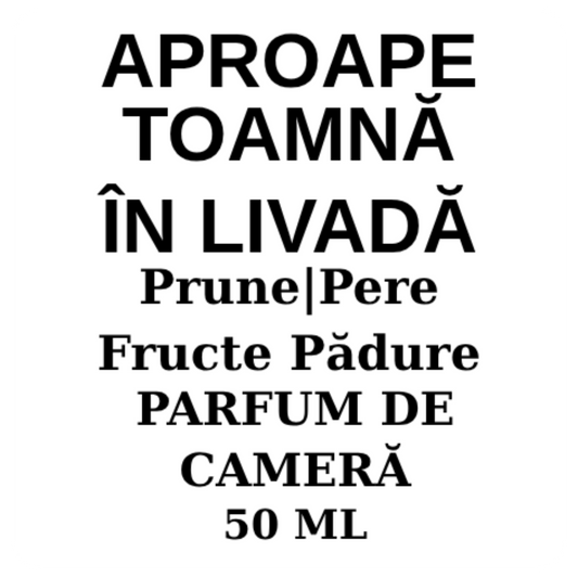 Aproape toamnă în livadă. Difuzor parfum (cu bețișoare)