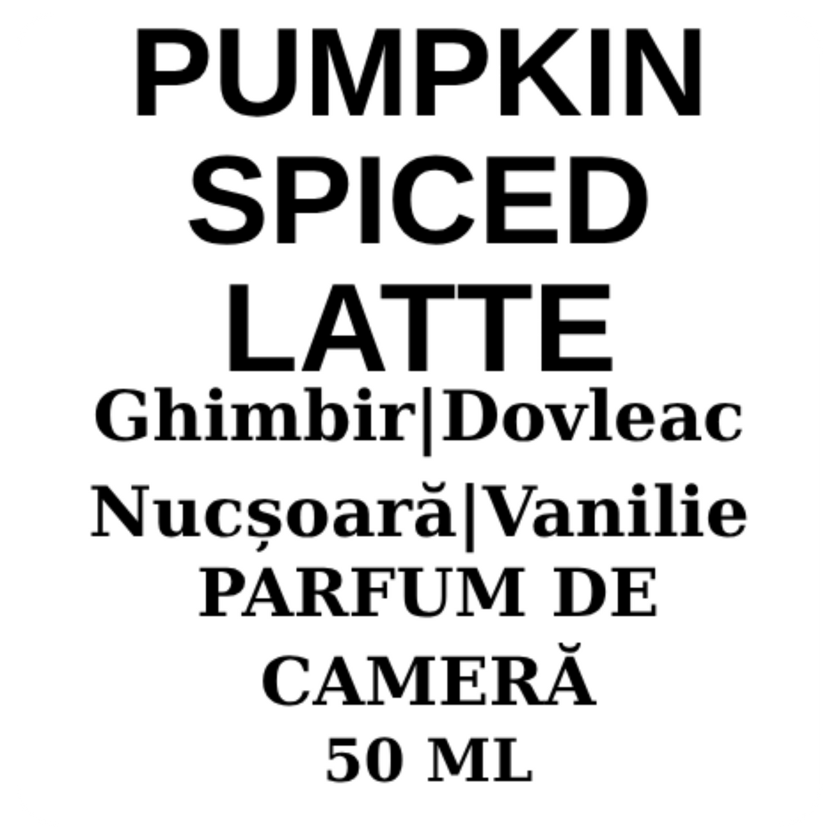 Pumpkin Spiced Latte. Difuzor parfum (cu bețișoare)