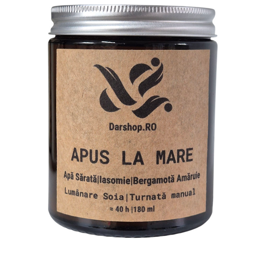 Lumânare parfumată ceară soia. Apus la Mare