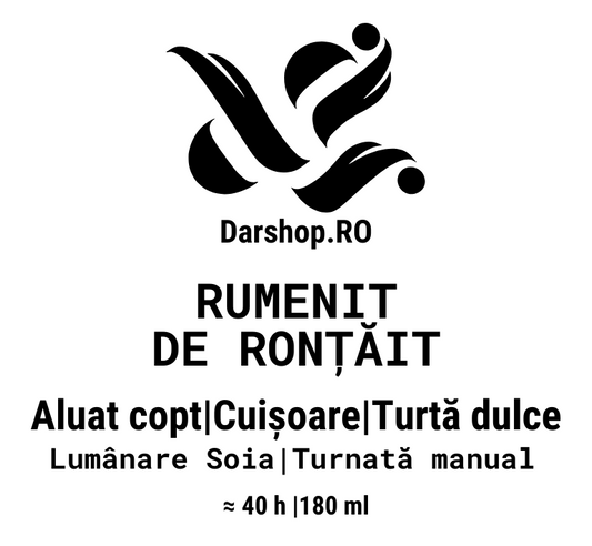 *NOU*Rumenit de ronțăit. Lumânare soia