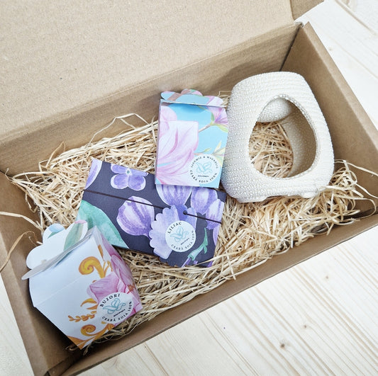 Set Ceară Parfumată & Lampa Aromatrapie ceramică